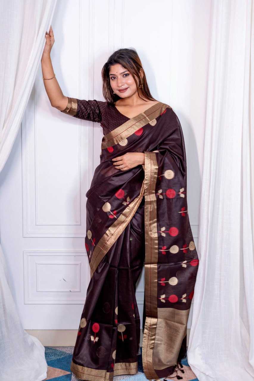 YNF LINEN RWS SAREE WHOLESALE JAMDANI SAREES MANUFACTURER